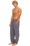 ALL SEASONS CIRCLE SWEATPANTS - HEATHER GREY
