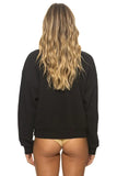 LOCALS ONLY RELAXED CREW SWEATSHIRT - BLACK