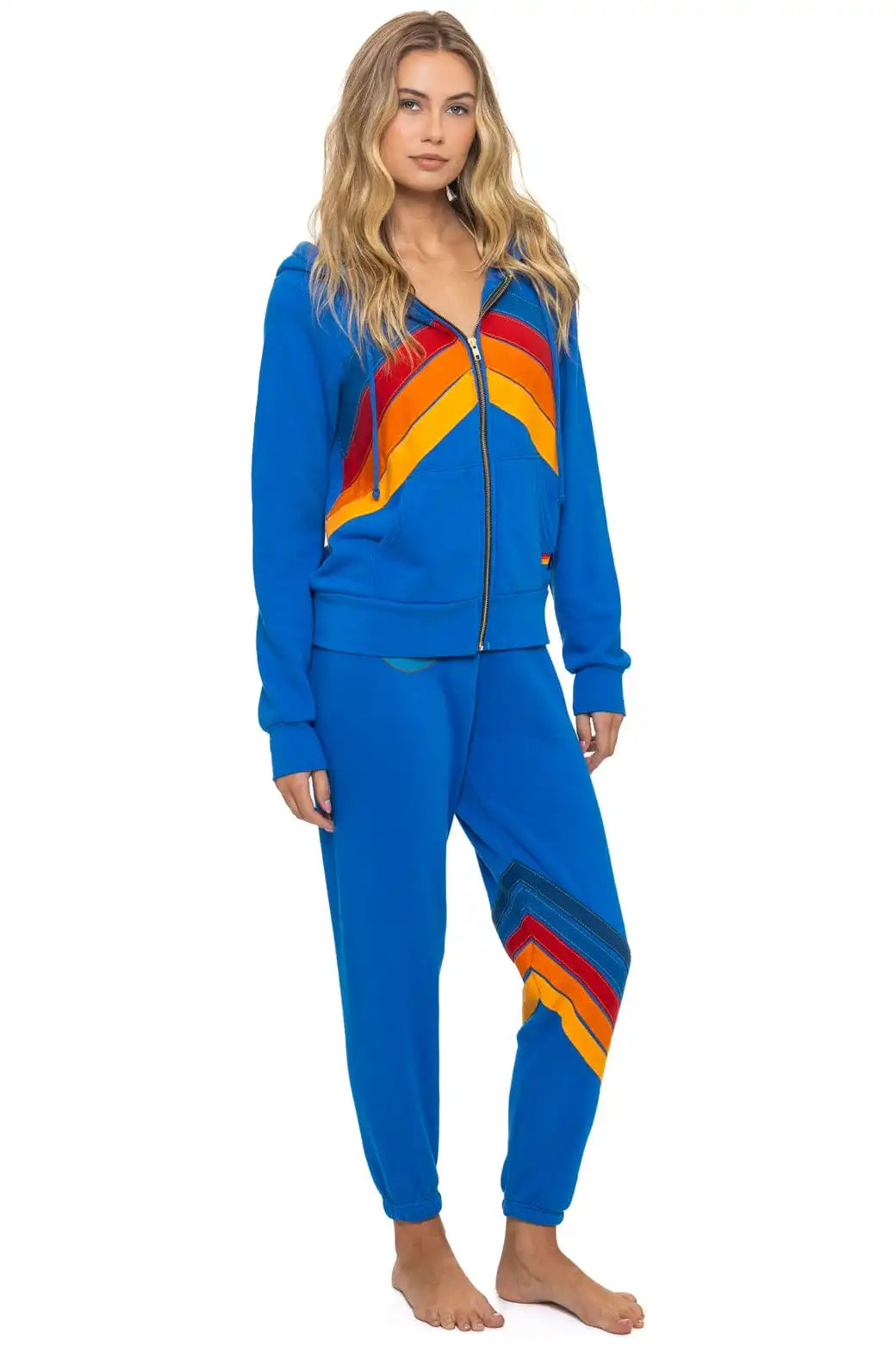 ALL SEASONS CIRCLE CHEVRON SWEATPANTS - ADVENTURE BLUE