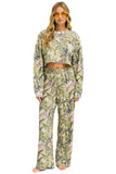 JUNGLE CROPPED CREW SWEATSHIRT RELAXED - SAND