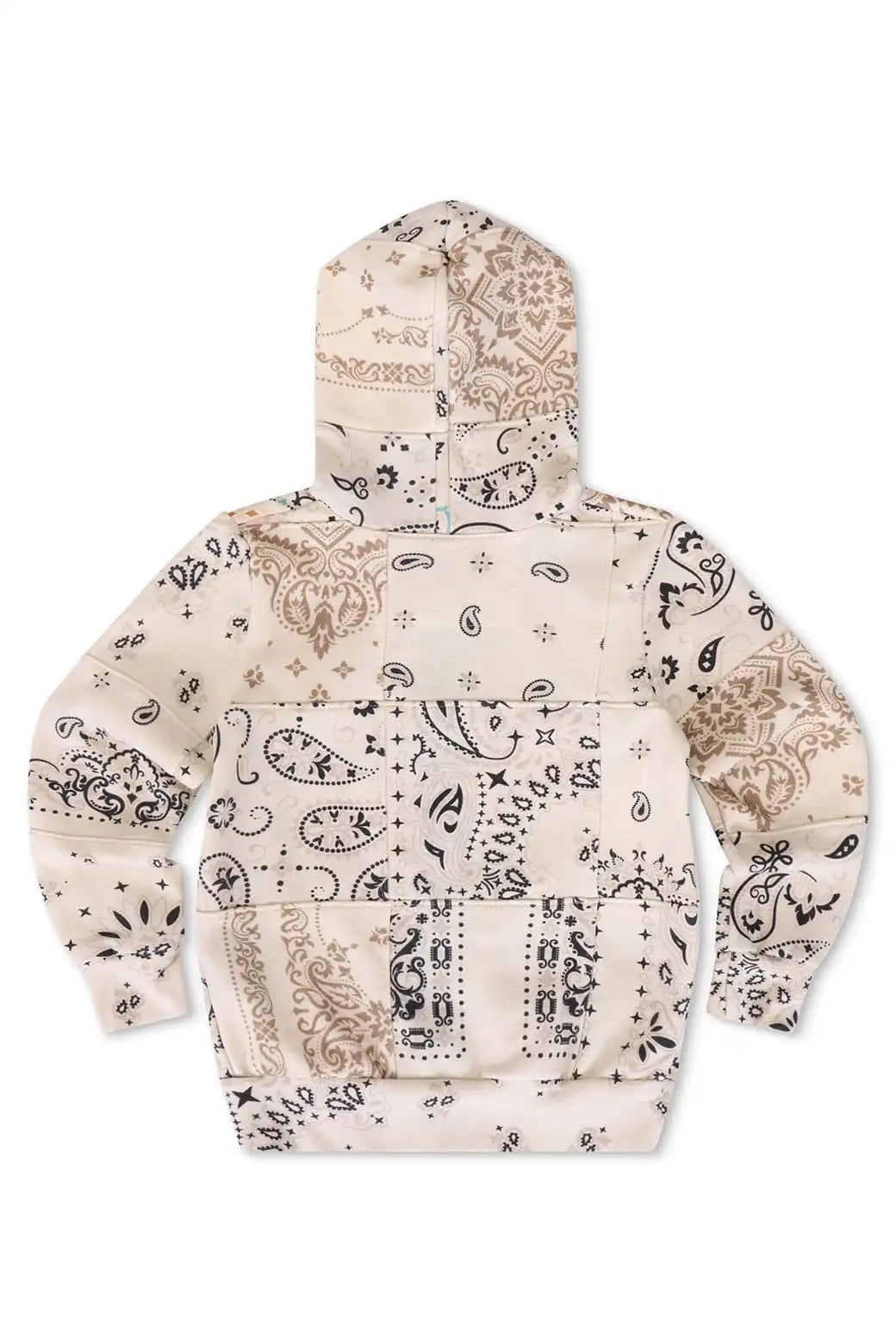 KID'S BANDANA QUILTED ZIP HOODIE - VINTAGE WHITE