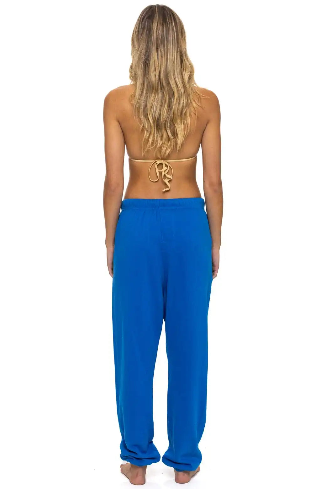 LOGO PRINT UNISEX SWEATPANTS - ADVENTURE BLUE