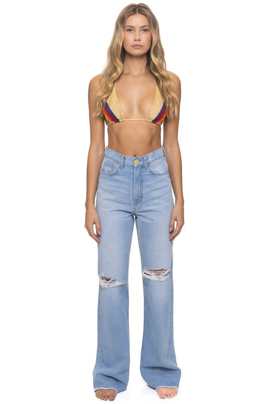 HI RISE WIDE LEG BOLT GYPSY WOMENS JEAN - SUPER LIGHT