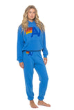 LOGO SWEATPANTS - COBALT