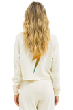 BOURBON AND BEYOND 2025 CROPPED CREW SWEATSHIRT RELAXED - VINTAGE WHITE