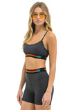 LOGO ADJUSTABLE BRALETTE - CHARCOAL