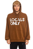 LOCALS ONLY RELAXED PULLOVER HOODIE - CINNAMON