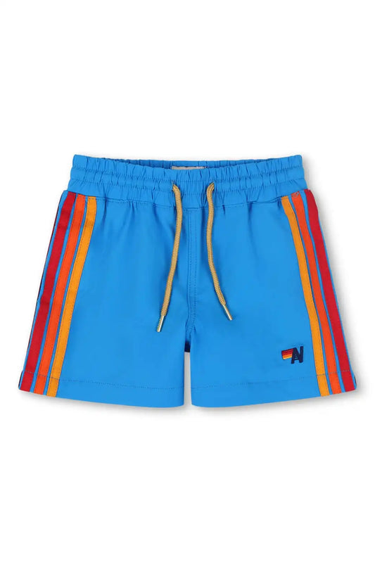 AVIATOR NATION KIDS FLEX BOARD SHORTS - NEON BLUE