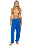 LOGO PRINT UNISEX SWEATPANTS - ADVENTURE BLUE