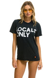 LOCALS ONLY TEE - CHARCOAL