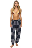 CHECK QUILTED SWEATPANTS - HEATHER // CHARCOAL