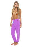 LOGO SWEATPANTS - NEON PURPLE