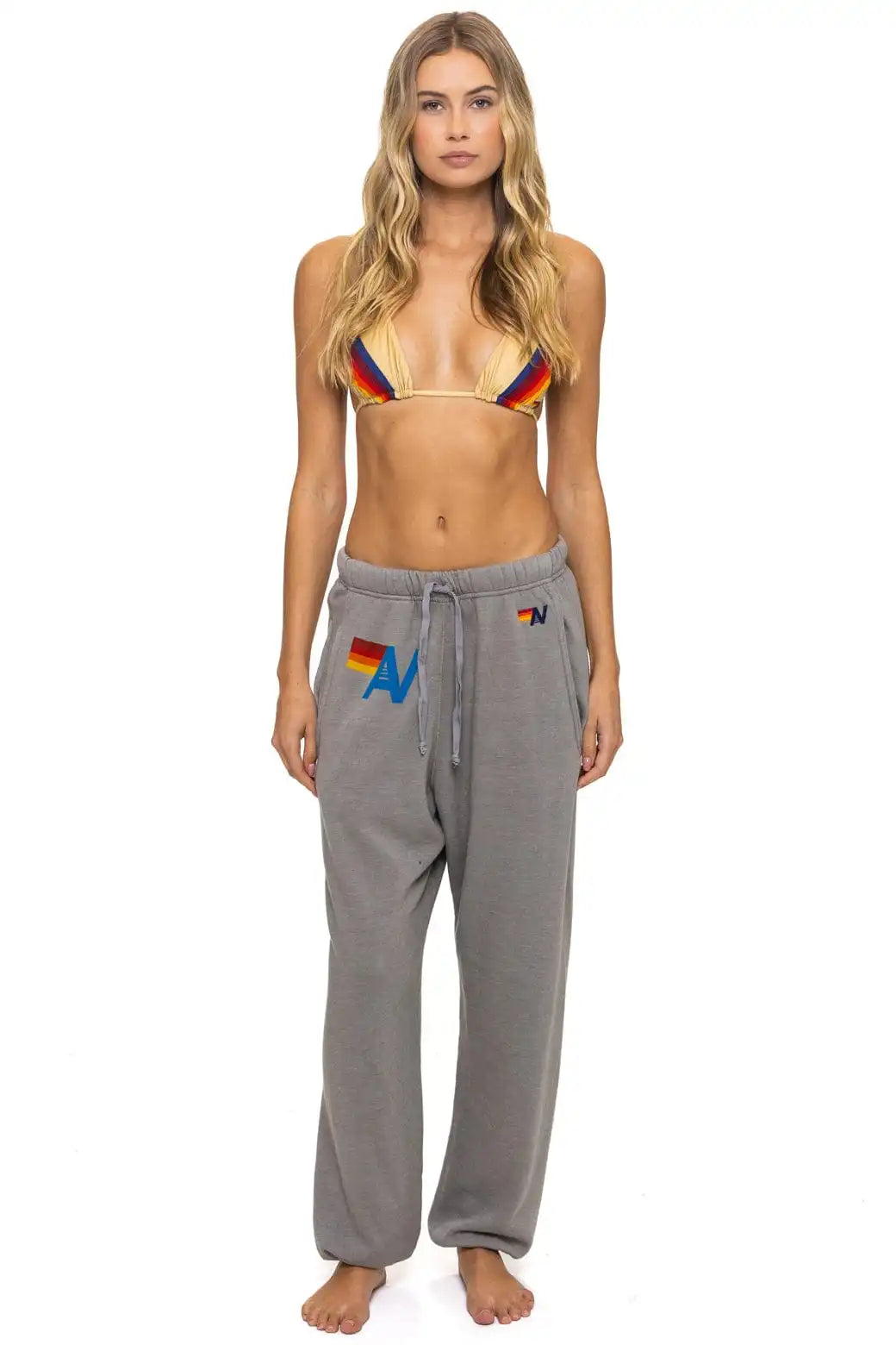 LOGO SWEATPANTS - SLATE