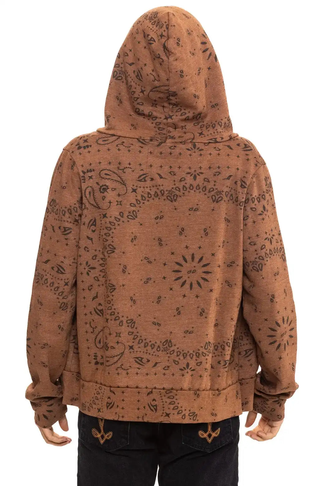 BANDANA ZIP HOODIE - CINNAMON