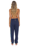 5 STRIPE SWEATPANTS - NAVY