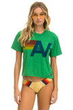 LOGO BOYFRIEND TEE - KELLY GREEN