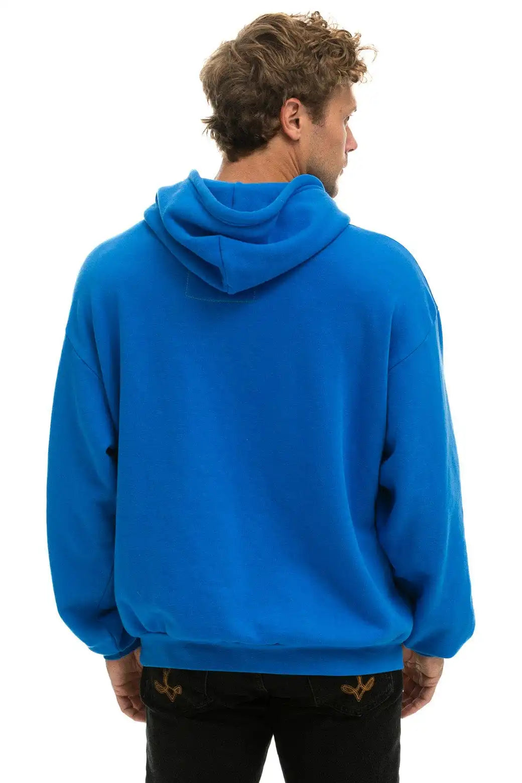 BOLT HEART PULLOVER RELAXED HOODIE - ADVENTURE BLUE