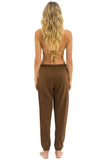 LOGO SWEATPANTS - CHOCOLATE