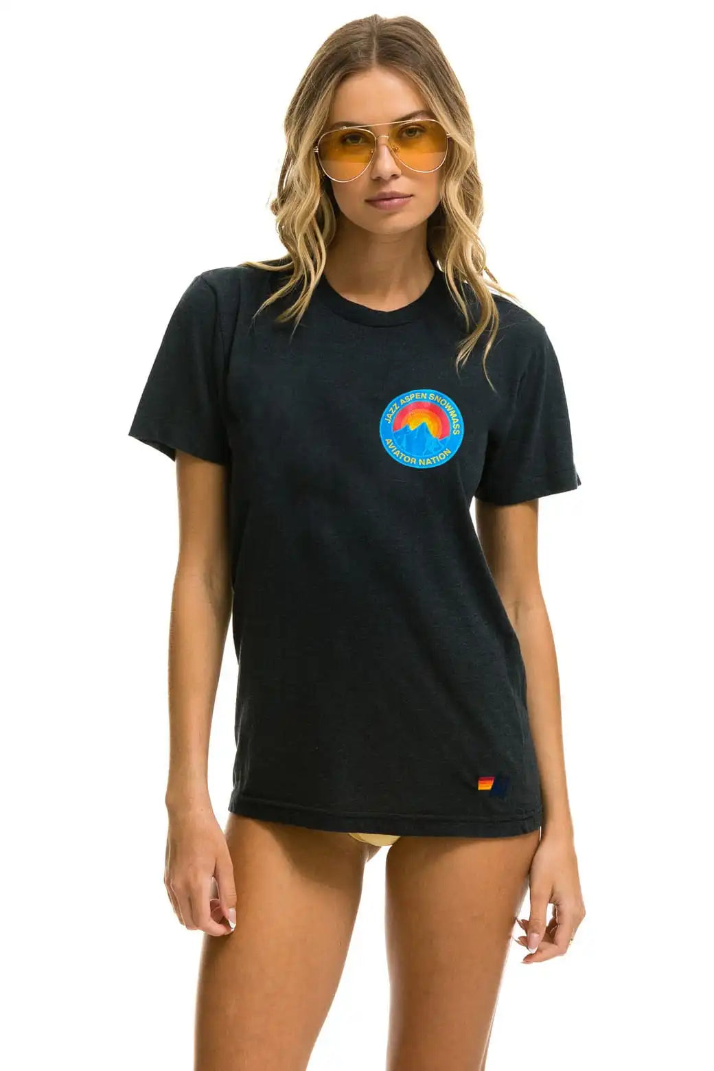 JAZZ ASPEN SNOWMASS 2026 CREW TEE SHIRT - CHARCOAL