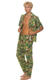 UNISEX COTTON LUXE POPLIN RELAXED PANT - VINTAGE WHITE // JUNGLE