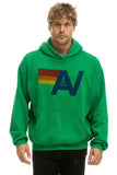 LOGO PULLOVER RELAXED HOODIE - KELLY GREEN