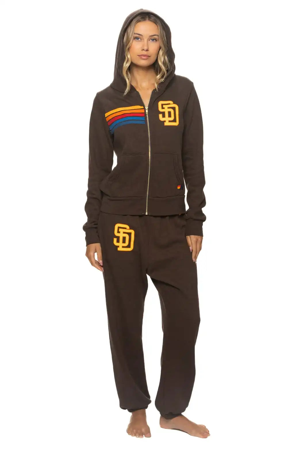 SAN DIEGO PADRES 2026 ZIP HOODIE - BROWN