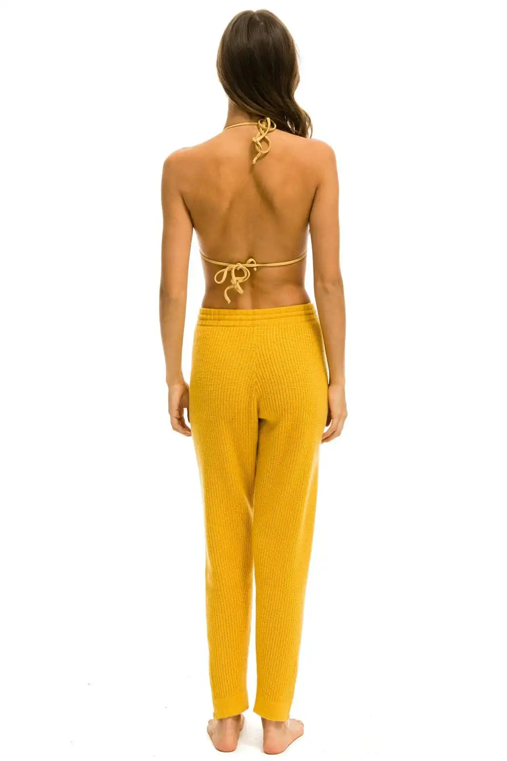 VINTAGE CABIN CASHMERE SWEATER PANT	- GOLD