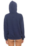 LOGO PULLOVER RELAXED HOODIE - NAVY