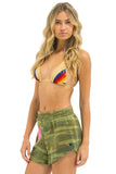HEART CLUB SHORTS - CAMO // NEON PINK