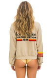 LOS ANGELES WINE & FOOD 2025 CREW SWEATSHIRT RELAXED - SAND