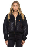 TEDDY FULL ZIP JACKET - BLACK