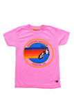 KID'S AVIATOR NATION AUSTIN TEE - NEON PINK