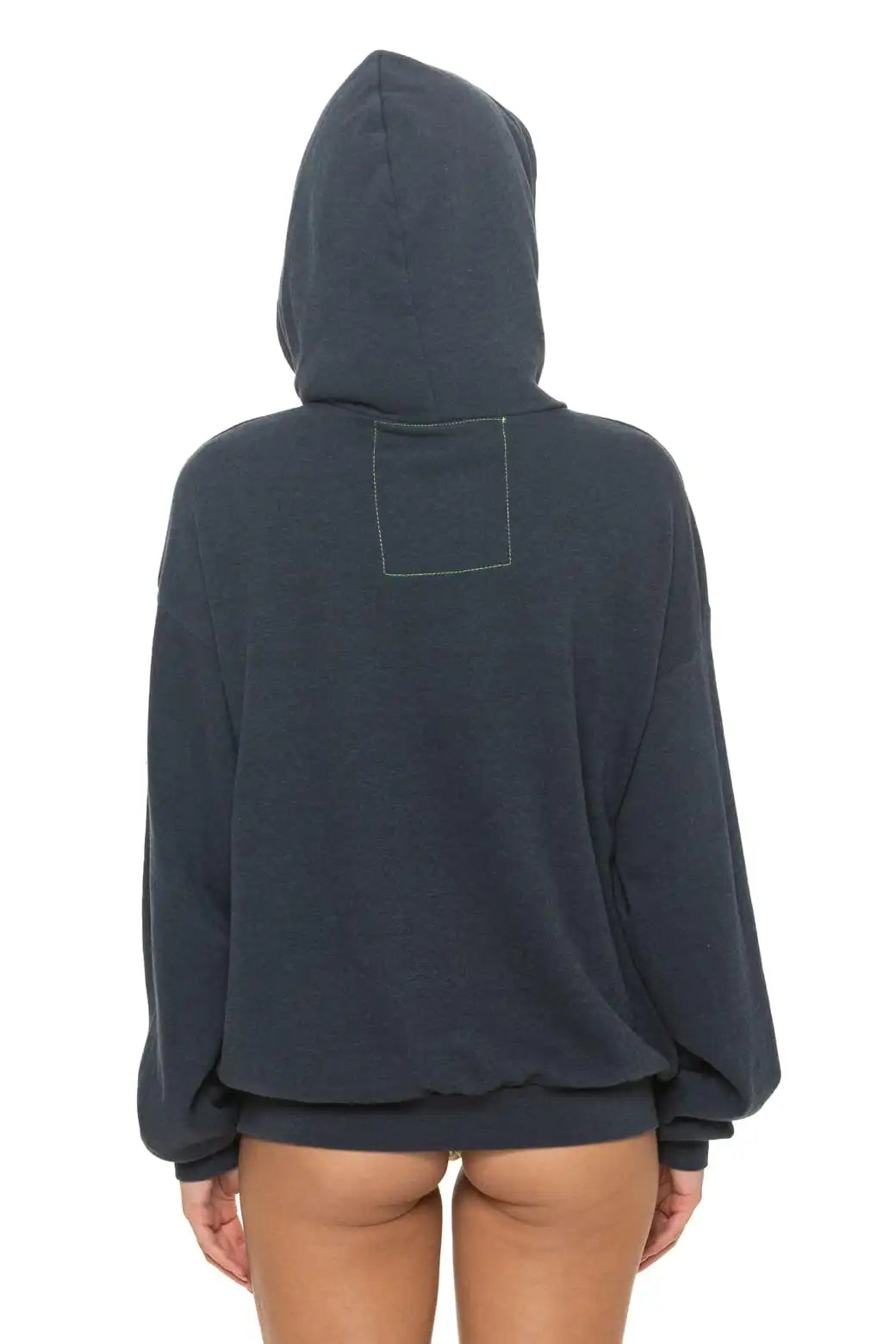 LOGO PULLOVER RELAXED HOODIE - CHARCOAL