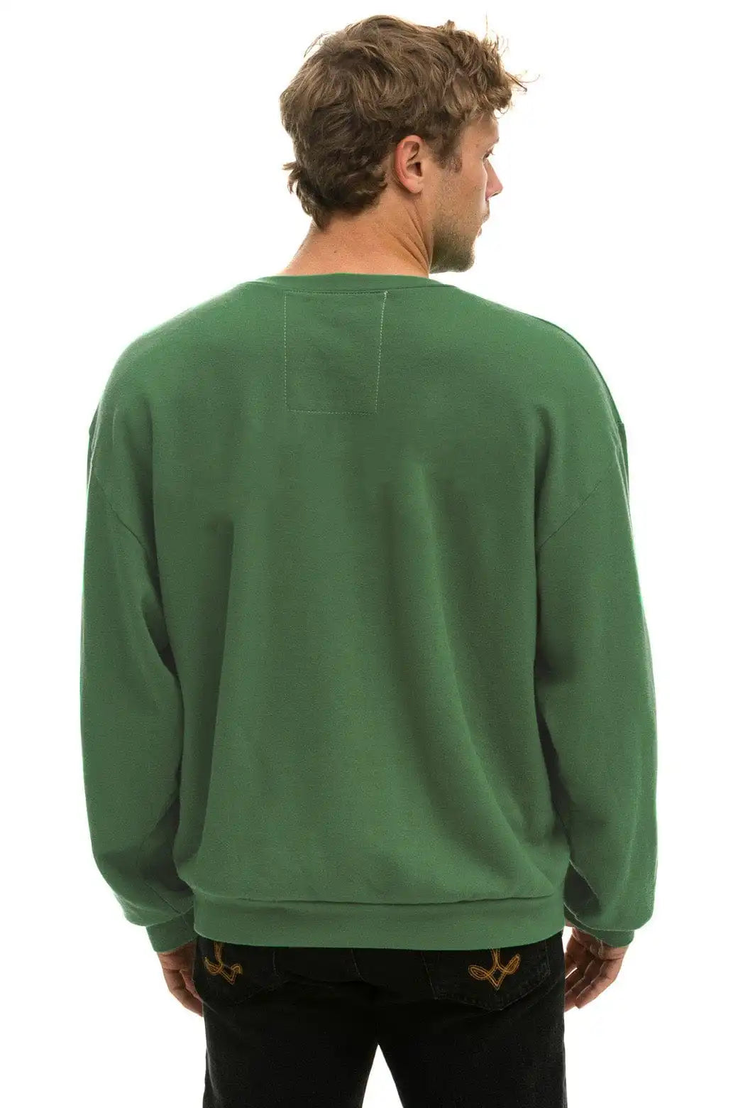 BOLT HEART RELAXED CREW SWEATSHIRT - PALM