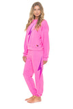 BOLT FADE RELAXED CREW SWEATSHIRT - NEON PINK // PINK // PURPLE