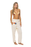 LOGO SWEATPANTS - VINTAGE WHITE