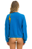 VINTAGE PATCH RELAXED CREW SWEATSHIRT - OCEAN