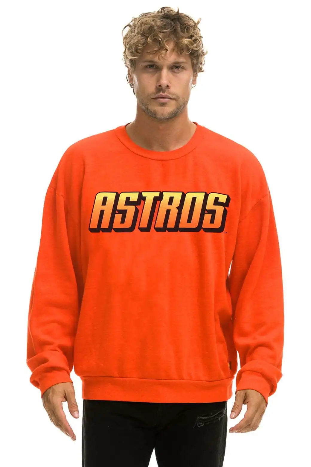 HOUSTON ASTROS 2026 RELAXED CREW SWEATSHIRT - ORANGE