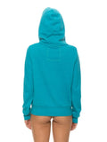 5 STRIPE HOODIE - TEAL