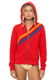 DISCO ZIP HOODIE - RED