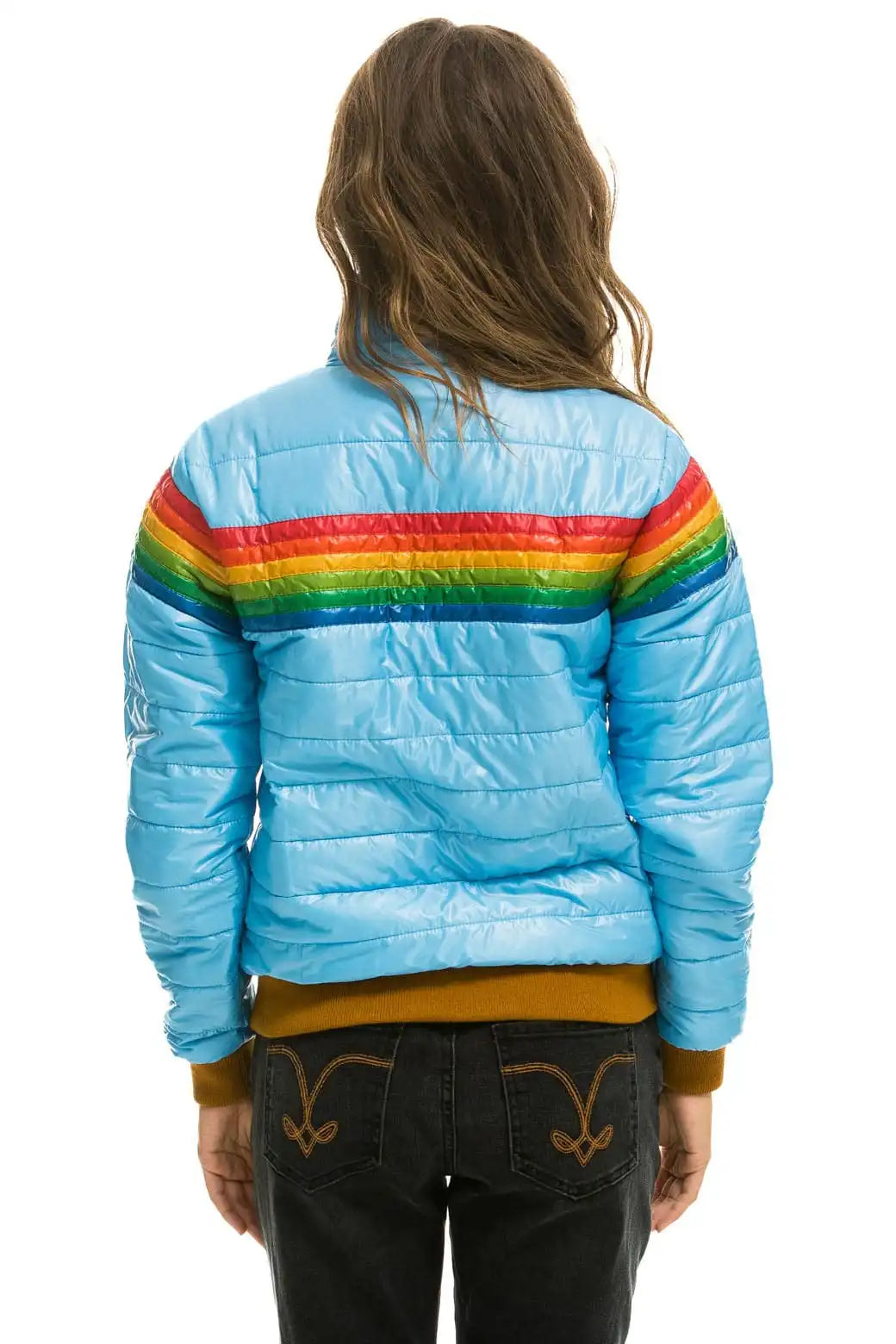 6 STRIPE JACKET -  GLOSSY SKY