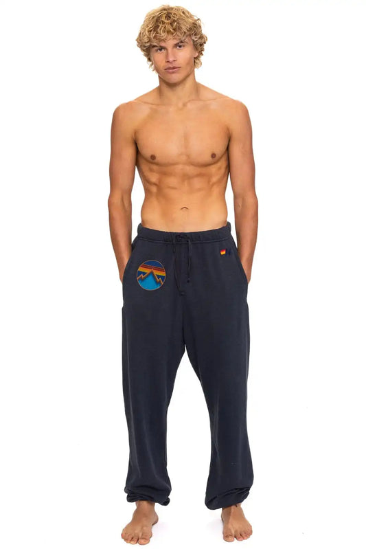 ALL SEASONS CIRCLE SWEATPANTS - CHARCOAL