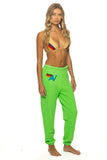 LOGO SWEATPANTS - NEON MINT