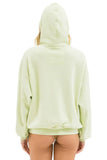 LOGO PULLOVER RELAXED HOODIE - LIME CREAM