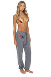LOGO SWEATPANTS - HEATHER GREY
