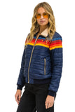 5 STRIPE JACKET - NAVY