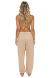 LOGO SWEATPANTS - SAND