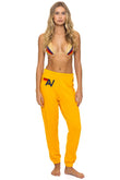 LOGO SWEATPANTS - GOLD