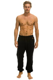 ZEBRA STRIPE SWEATPANTS - BLACK // ZEBRA