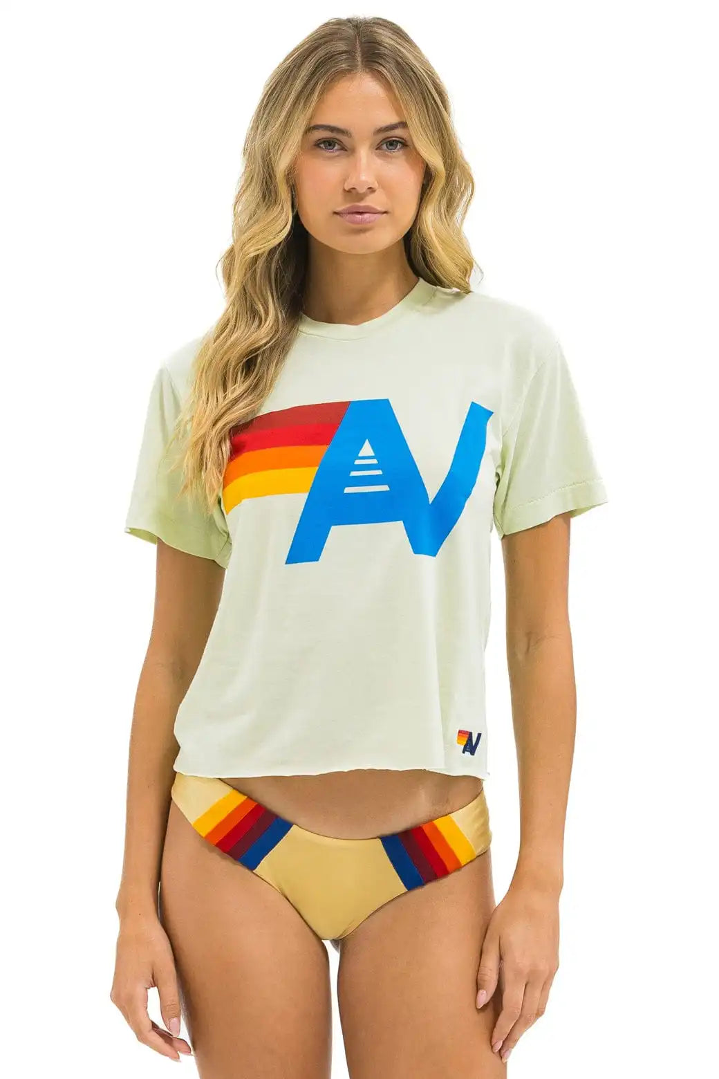 LOGO BOYFRIEND TEE - LIME CREAM